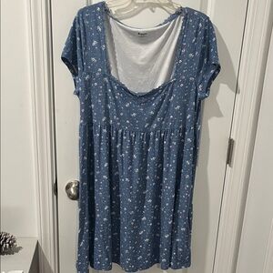 No Boundaries blue floral dress